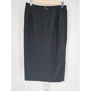 Joan Leslie Women's Back Slit Zip Closer Polyester Maxi Skirt Size 10P